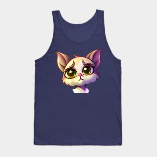 Pleading cat Tank Top